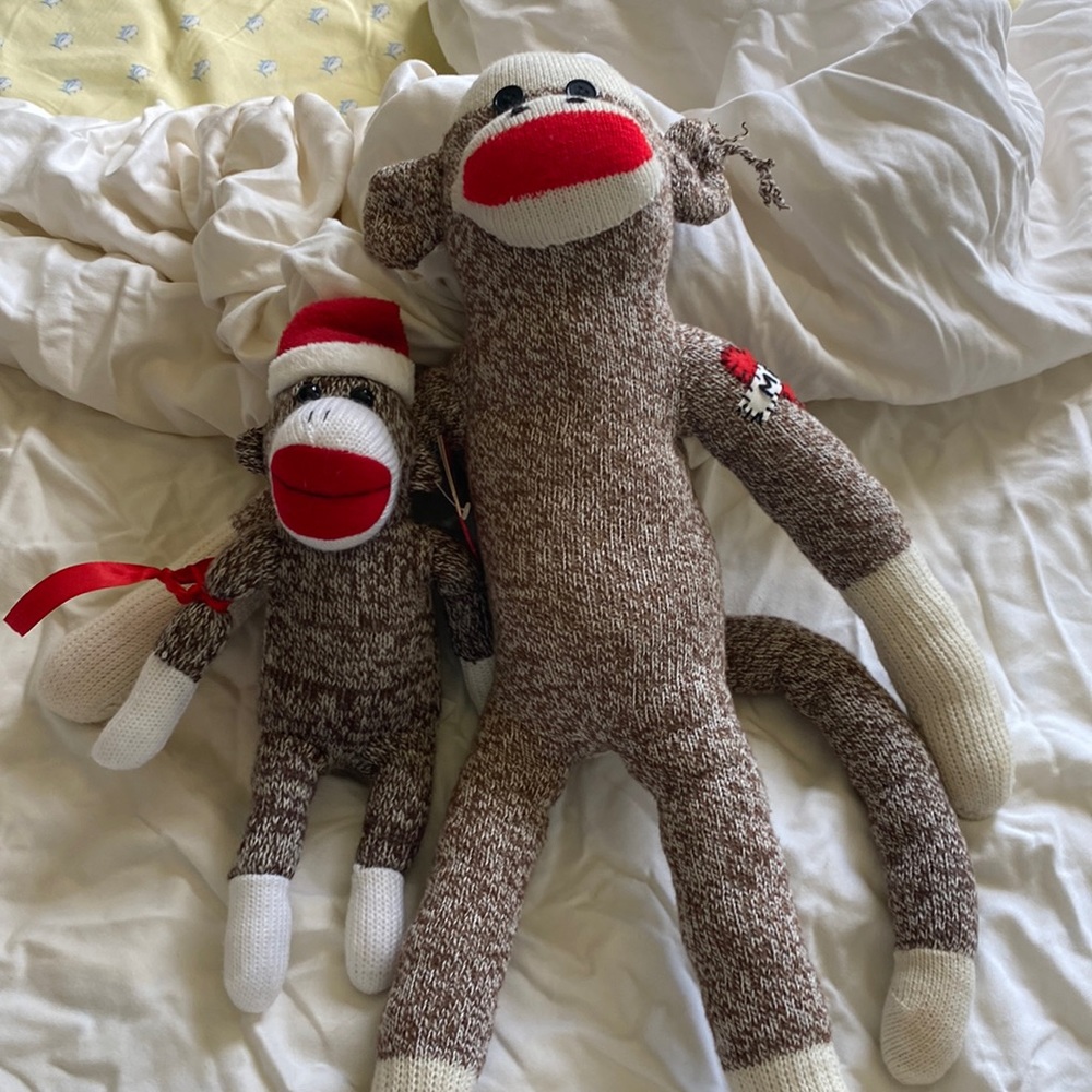 Two Sock Monkeys